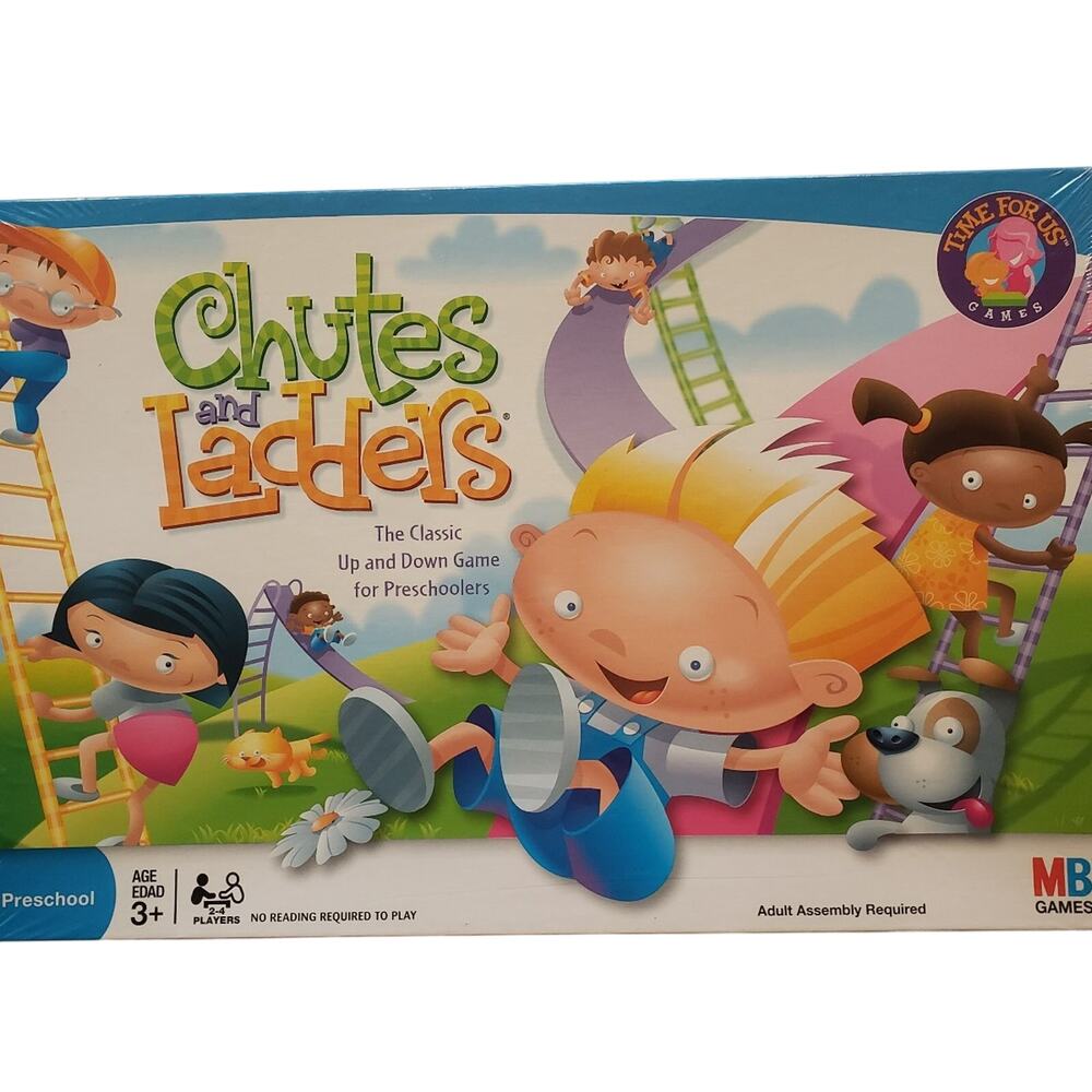 Chutes and Ladders The Classic Up and Down Game for Preschoolers New Sealed Box